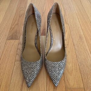 Nine West snake print heels